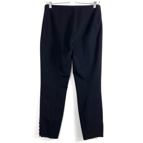 THEORY Snap Leggings Double Stretch Pants In Black Size 8 New with Tag - Picture 4 of 9